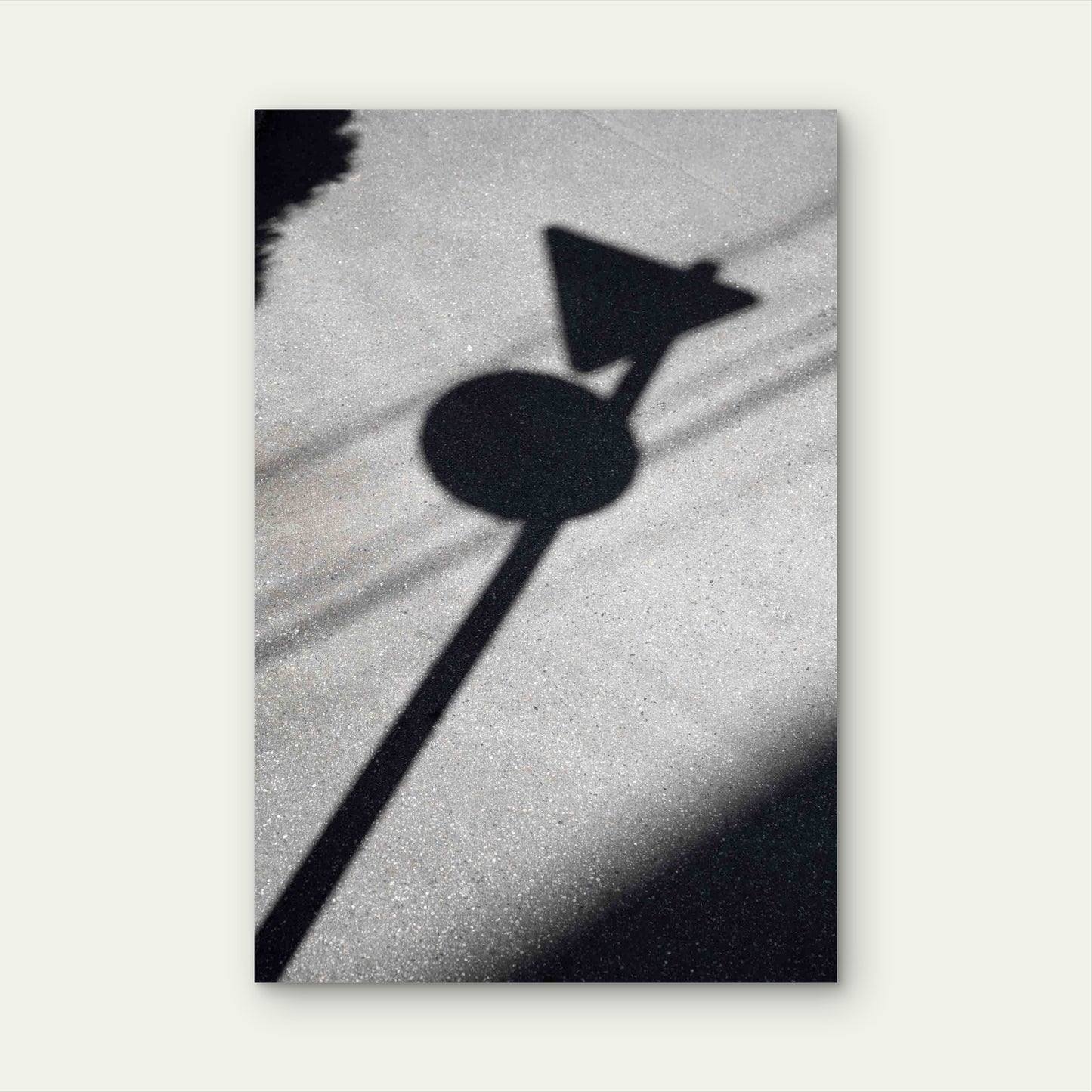Abstract Daytime Shadows From Outdoors 40x60cm Metal Print Ready to Hang - Bella Home Decor