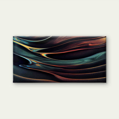 Abstract Illusion of Gold Lava Wall Art Canvas Office Home Room Framed 120x60cm