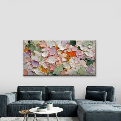 Abstract Impasto Painting Wall Art Canvas Office Home Room Framed 120x60cm - Bella Home Decor
