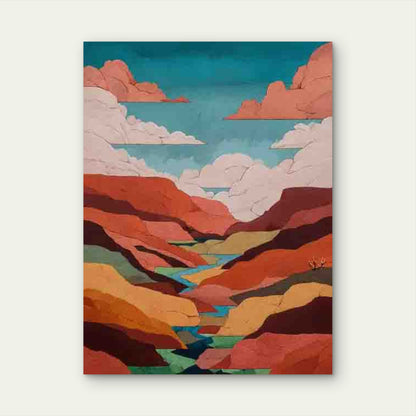 Southwest Desert Landscape Metal Print Ready to Hang
