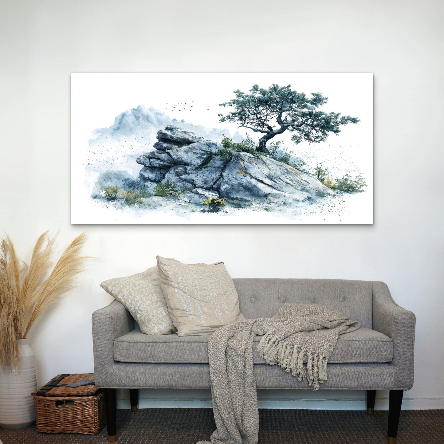 Nature's Resilience And Peace Wall Art Canvas Office Home Room Framed 120x60cm