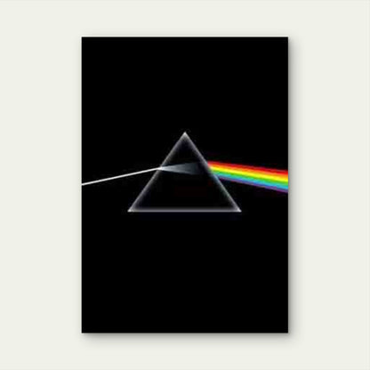 Abstract Art of Prisms And Light 60x90cm Metal Print Ready to Hang - Bella Home Decor
