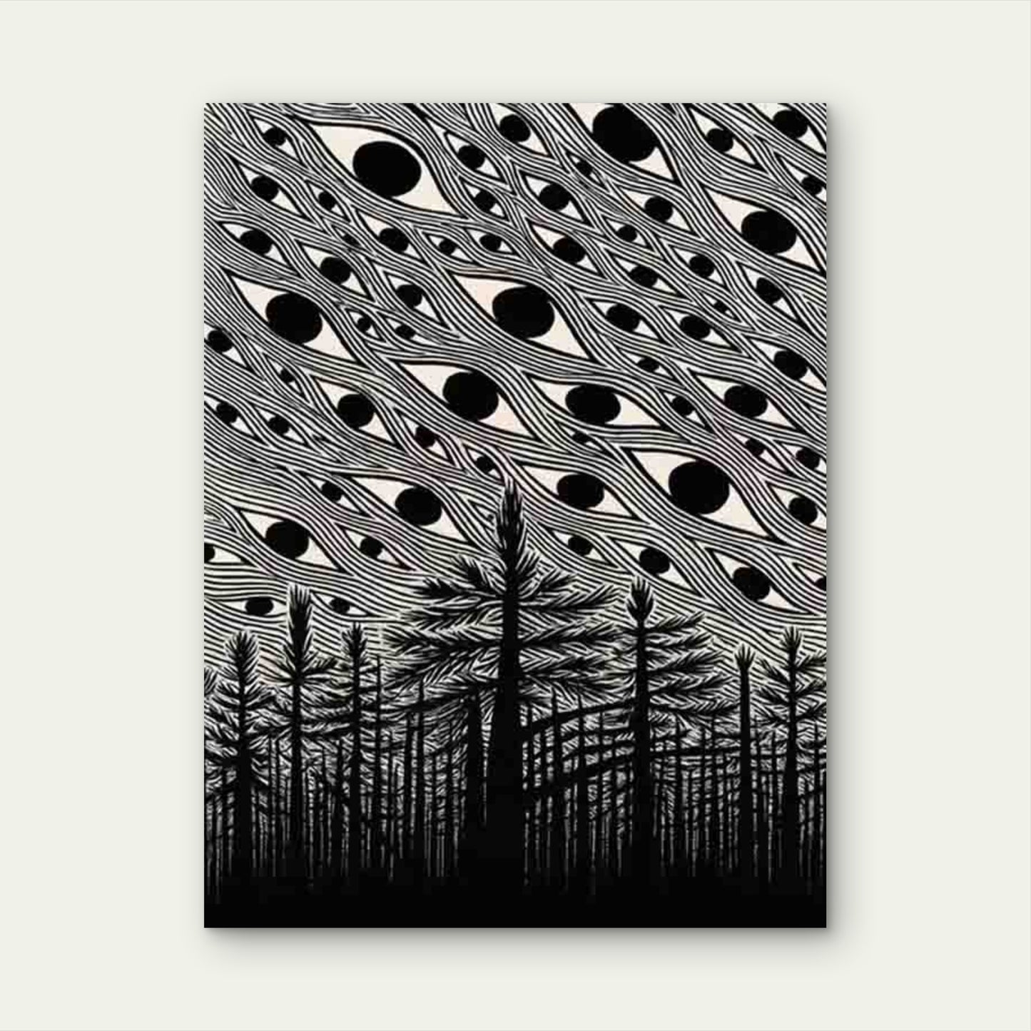 Forest Eyes 60x90cm Metal Print Ready to Hang - Bella Home Decor