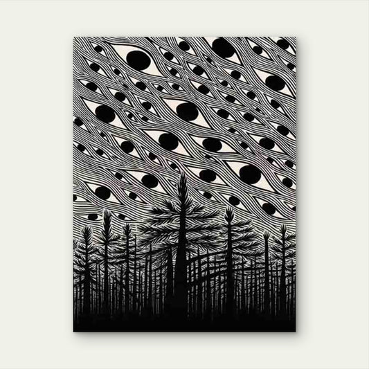 Forest Eyes 40x60cm Metal Print Ready to Hang
