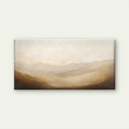 Vintage Abstract Landscape Wall Art Canvas Office Home Room Framed 120x60cm - Bella Home Decor