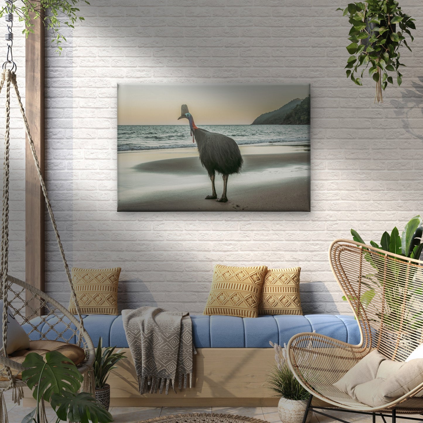 Southern Cassowary Etty Bay Queensland Wall Art Decor 100% Australian Made
