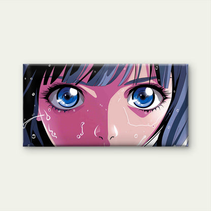 Face of a Young Anime Girl Wall Art Canvas Office Home Room Framed 120x60cm - Bella Home Decor