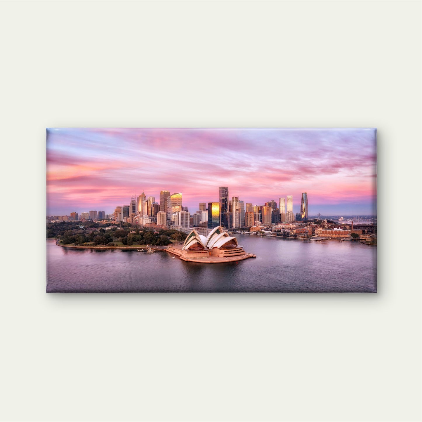 Sunset in Sydney, Australia Wall Art Canvas Office Home Room Framed 120x60cm