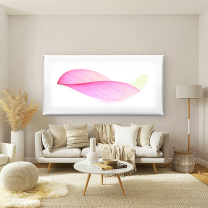 Pink Petal White Background Wall Art Canvas Office Home Room Framed 120x60cm
