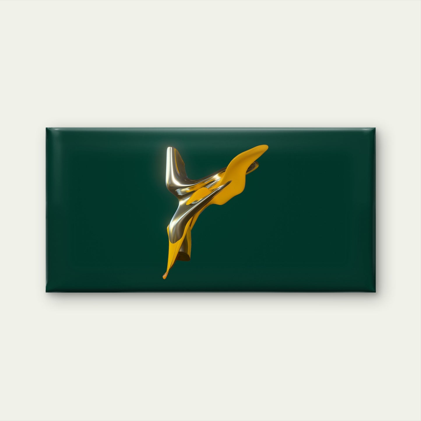 Abstract Yellow Silver Form Wall Art Canvas Office Home Room Framed 120x60cm