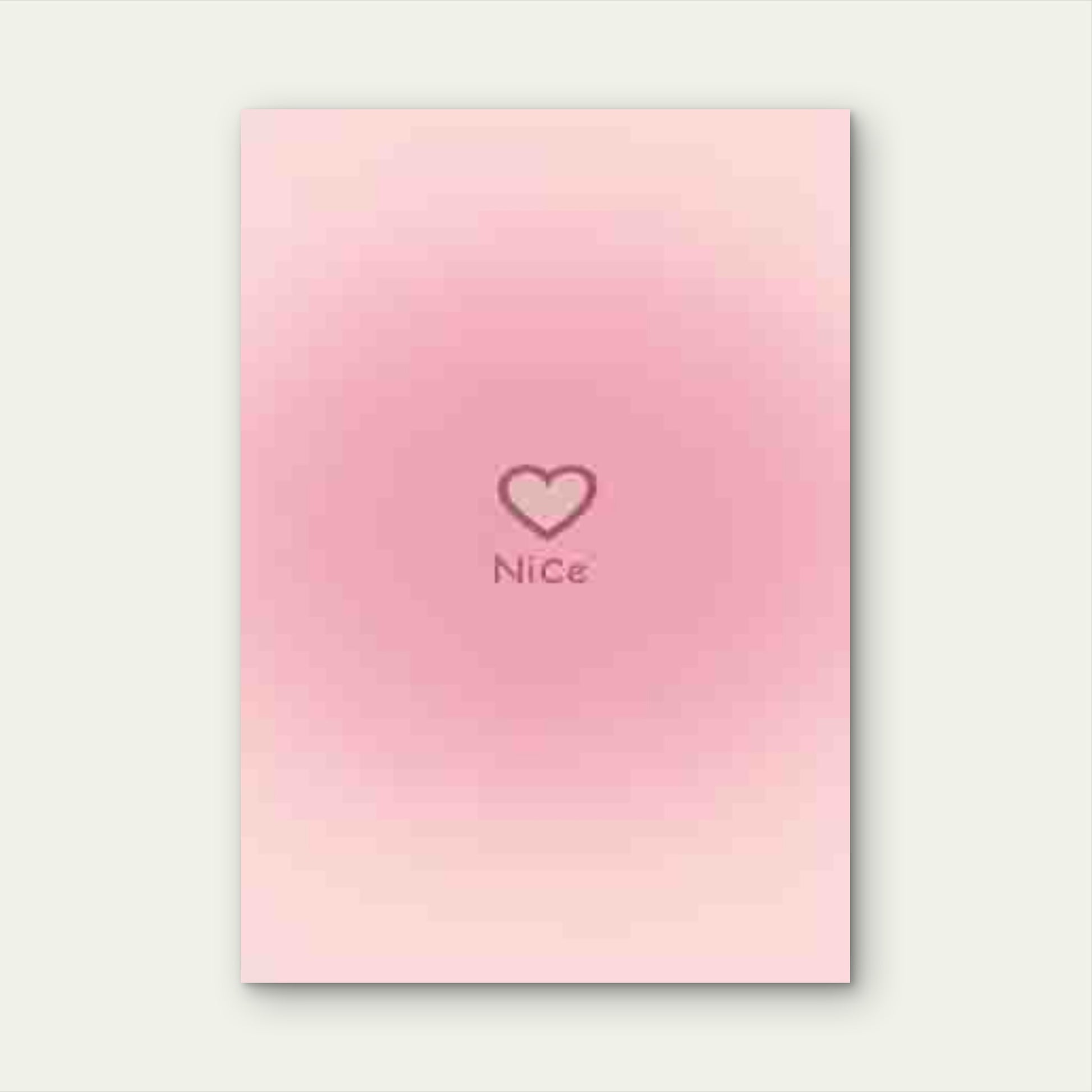 Nice Cursive Lettering Heart Accent 60x90cm Metal Print Ready to Hang - Bella Home Decor