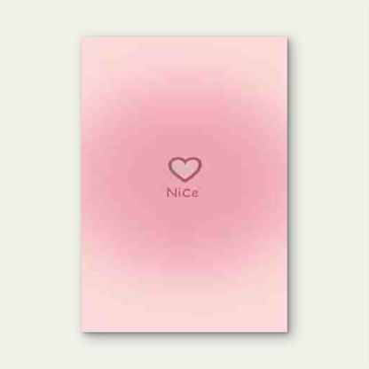 Nice Cursive Lettering Heart Accent Metal Print Ready to Hang - Bella Home Decor