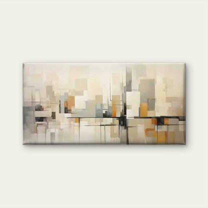 Modern Abstract Geometric Wall Art Canvas Office Home Room Framed 120x60cm - Bella Home Decor
