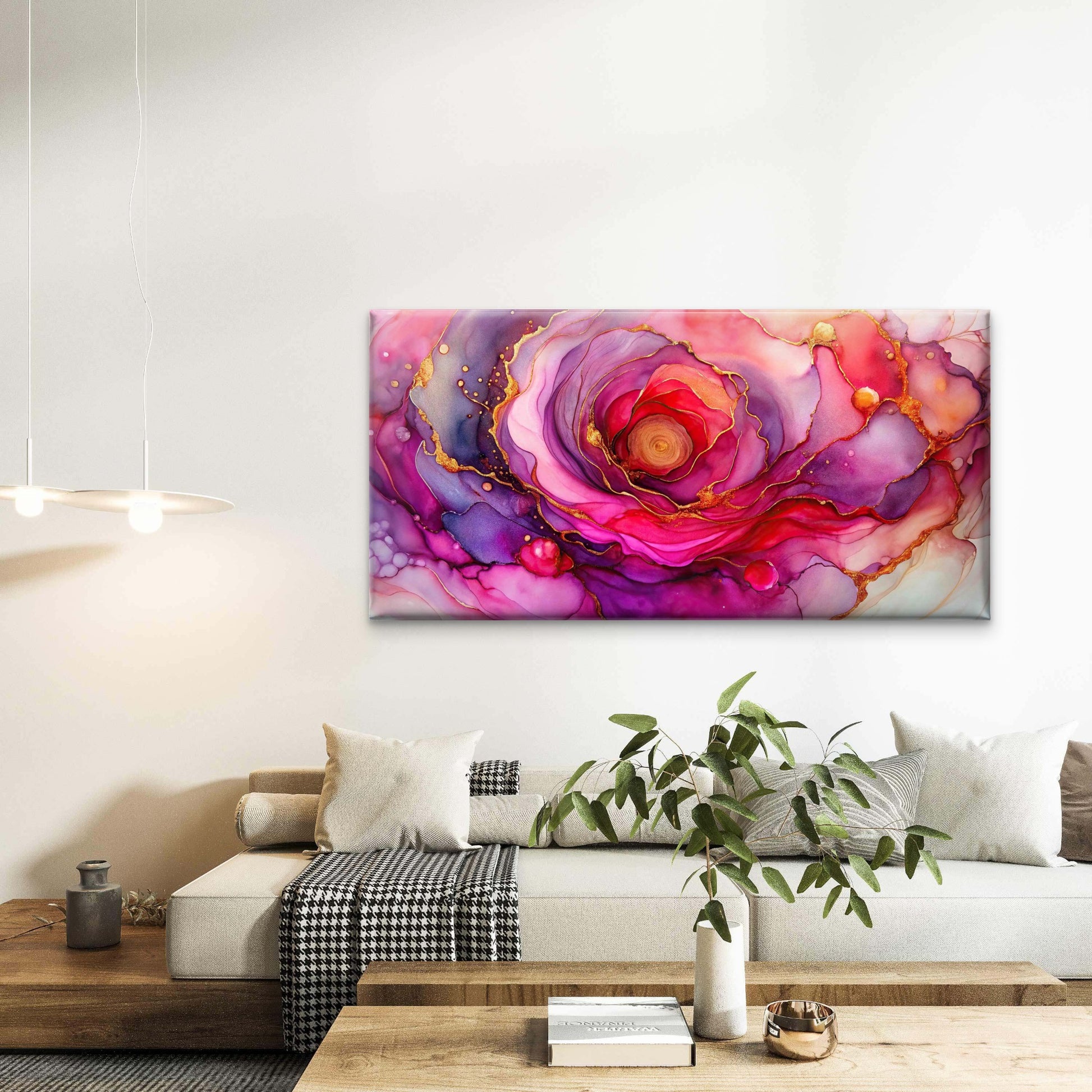 Multicolor Fisheye Design Wall Art Canvas Office Home Room Framed 120x60cm - Bella Home Decor