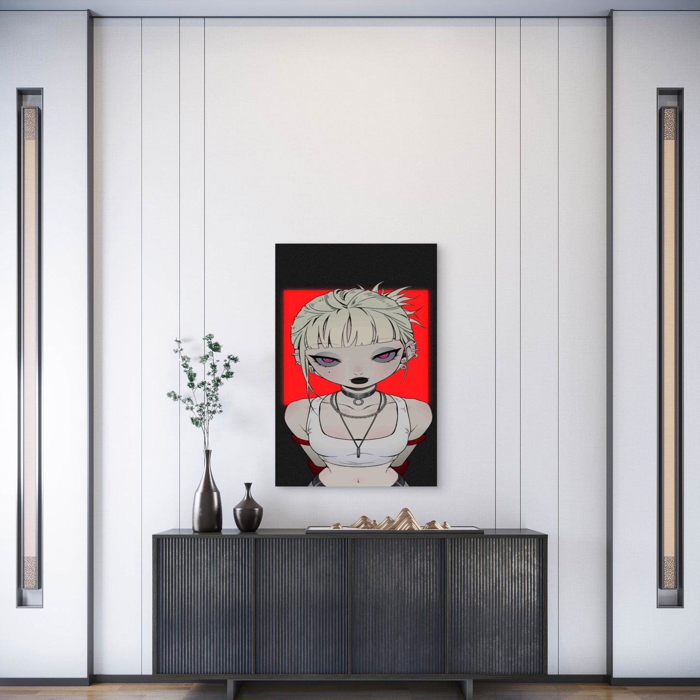 Cool Chinese Girl Metal Print Ready to Hang