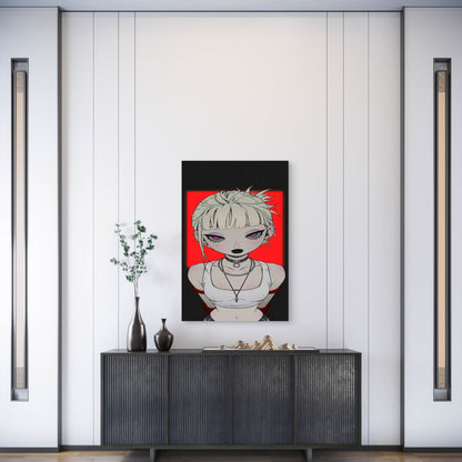 Cool Chinese Girl Metal Print Ready to Hang