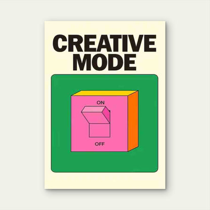 Artistic Mode Switch Metal Print Ready to Hang - Bella Home Decor