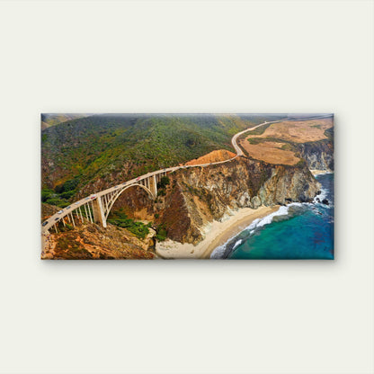 Pacific Coast Highway USA Wall Art Canvas Office Home Room Framed 120x60cm