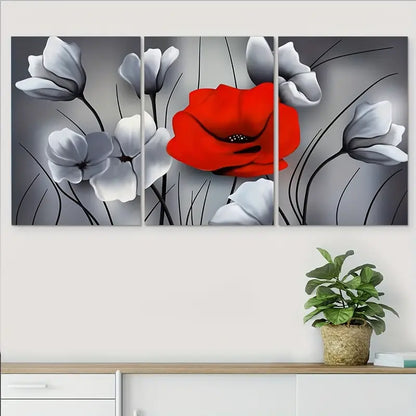 3pcs Corridor- Ideal Winter Decor Metal Print Ready to Hang Art - Bella Home Decor