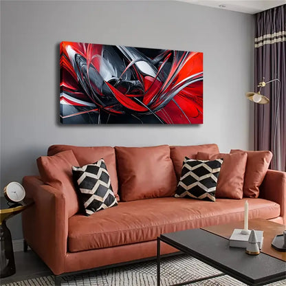Abstract Minimalist Modern Wall Art Canvas Office Home Room Framed 120x60cm - Bella Home Decor