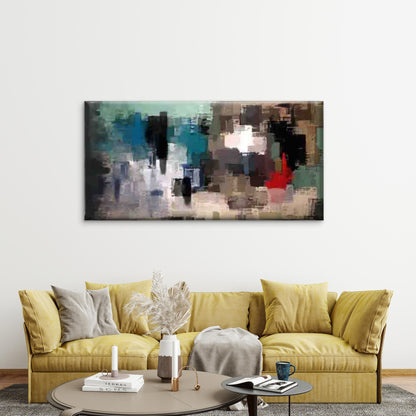 Abstract Design of Geometric Wall Art Canvas Office Home Room Framed 120x60cm - Bella Home Decor