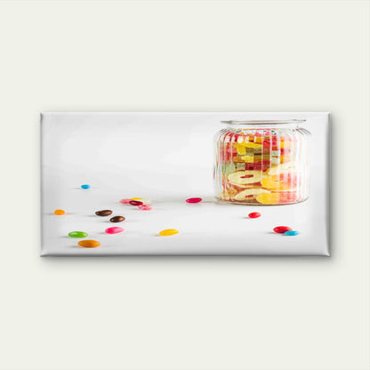 Vintage Glass Jar With Candies Wall Art Canvas Office Home Room Framed 120x60cm