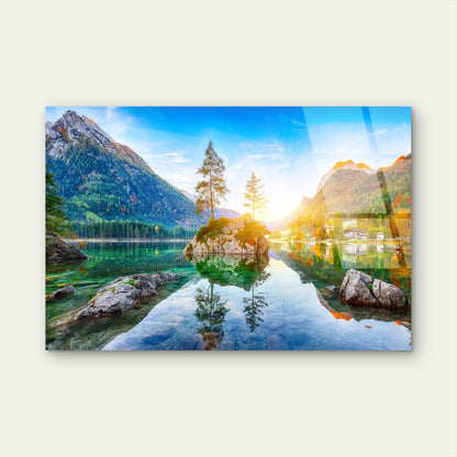 Hintersee Lake Bavaria Germany Alps  Acrylic Glass Printing Wall Art Australian Made Quality