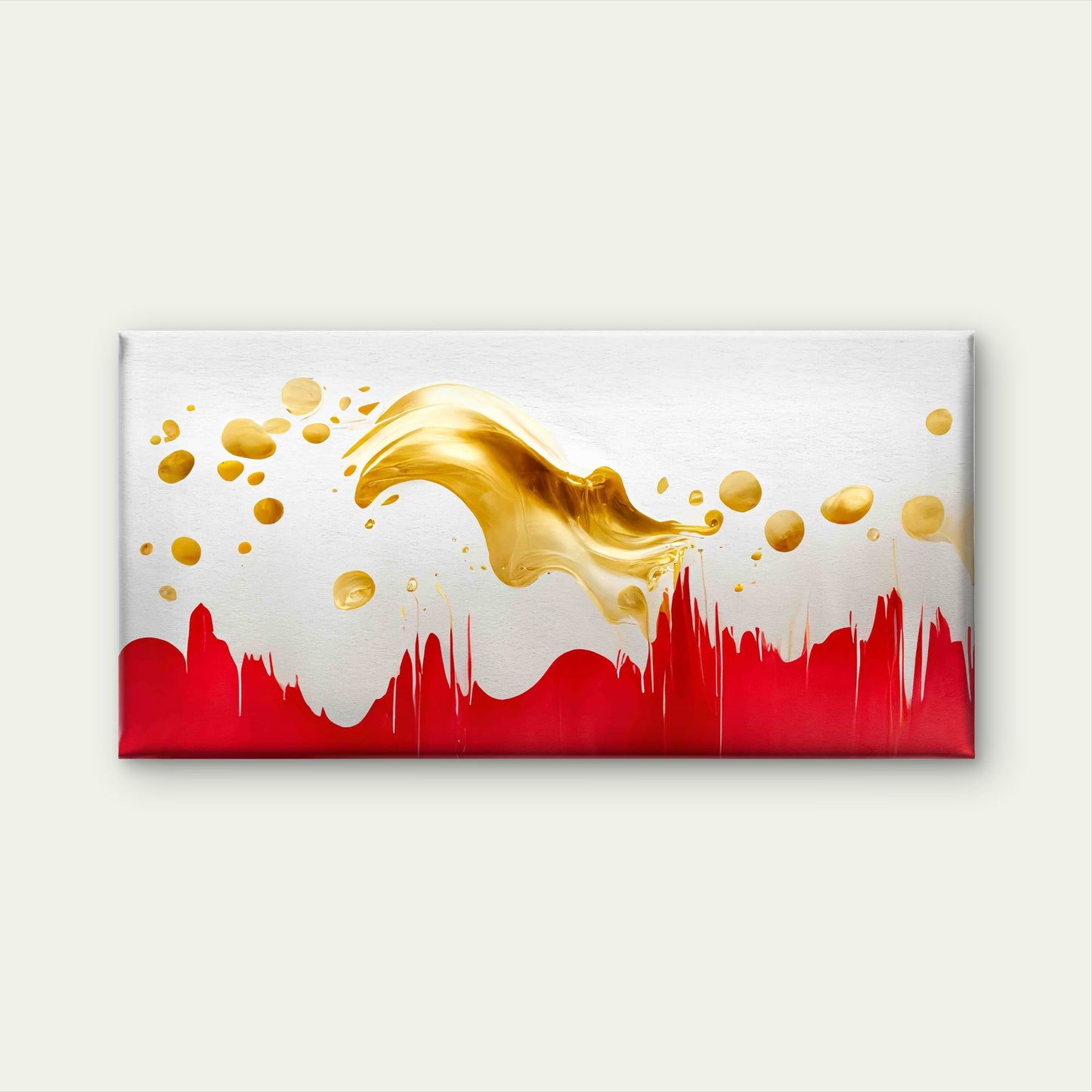 Abstract Mixed Paint Background Wall Art Canvas Office Home Room Framed 120x60cm