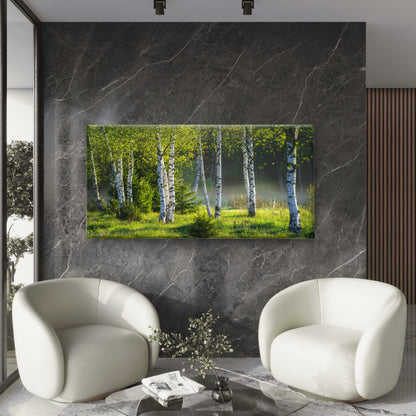 Sunlight Filtering Through Tree Wall Art Canvas Office Home Room Framed 120x60cm