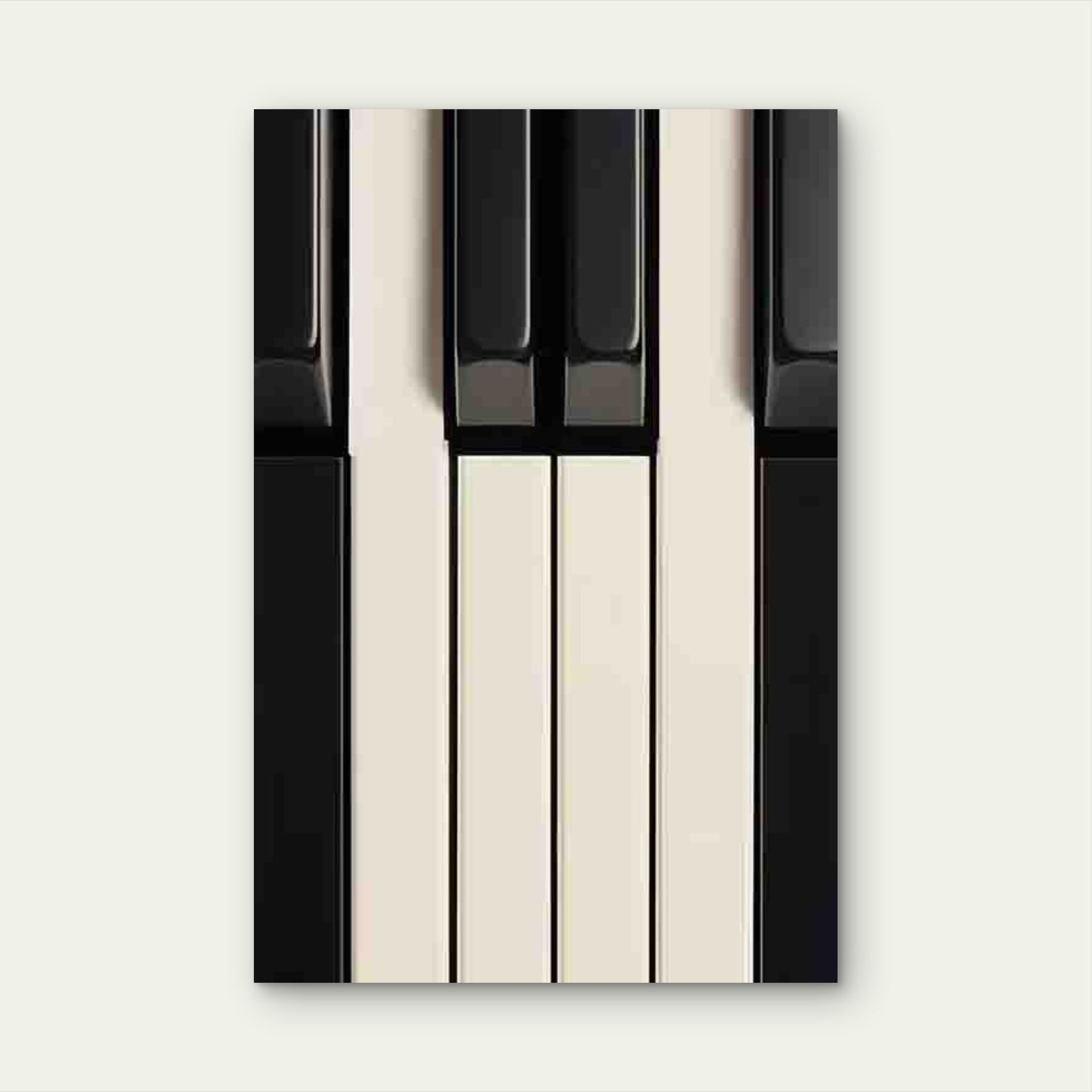 Piano Keys Music-Themed Metal Print Ready to Hang - Bella Home Decor