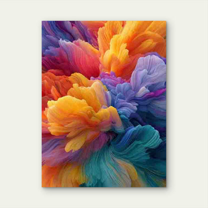 Abstract Manga Japanese Anime Painting Metal Print Ready to Hang