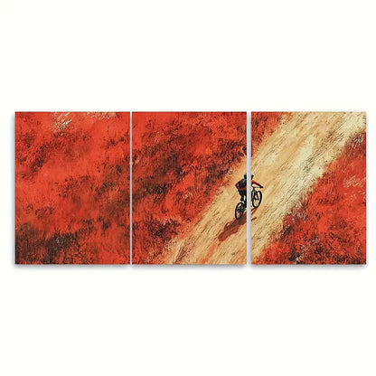 3pcs Mabie Mountain Biking Phoenix Wall Art Set Canvas Framed 50x70cm - High Quality Print 100% Australian Made Wall Canvas Ready to Hang