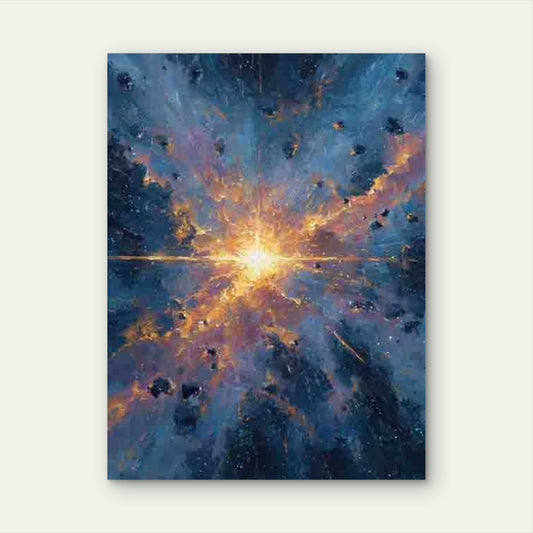Pulsar Star In Space Metal Print Ready to Hang