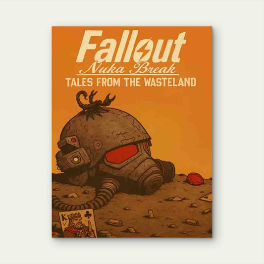Retro Gaming Decor with Mask Design 60x90cm Metal Print Ready to Hang