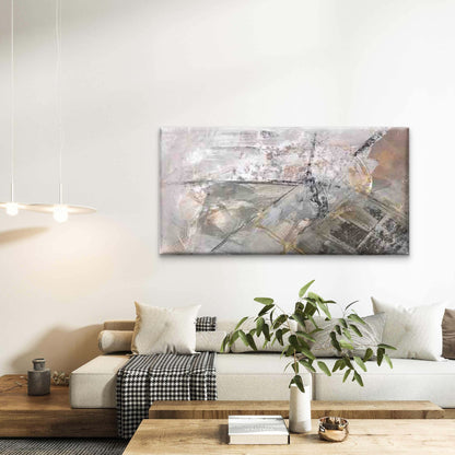 Abstract with Golden Leaf Accen Wall Art Canvas Office Home Room Framed 120x60cm - Bella Home Decor