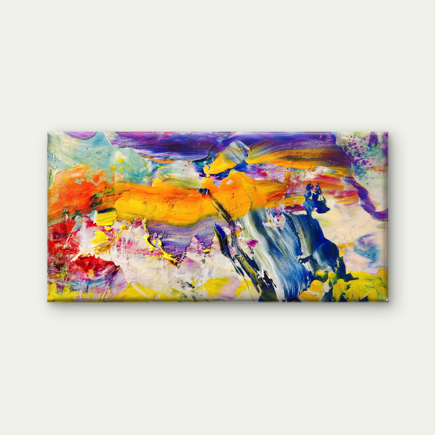 Abstract Harmony In Motion Wall Art Canvas Office Home Room Framed 120x60cm - Bella Home Decor