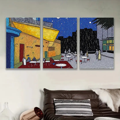 3pcs Streetscape, Posters Andprints Metal Print Ready to Hang Art