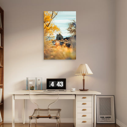 Lake Tekapo Good Shepherd Chapel 40x60cm Metal Print Ready to Hang
