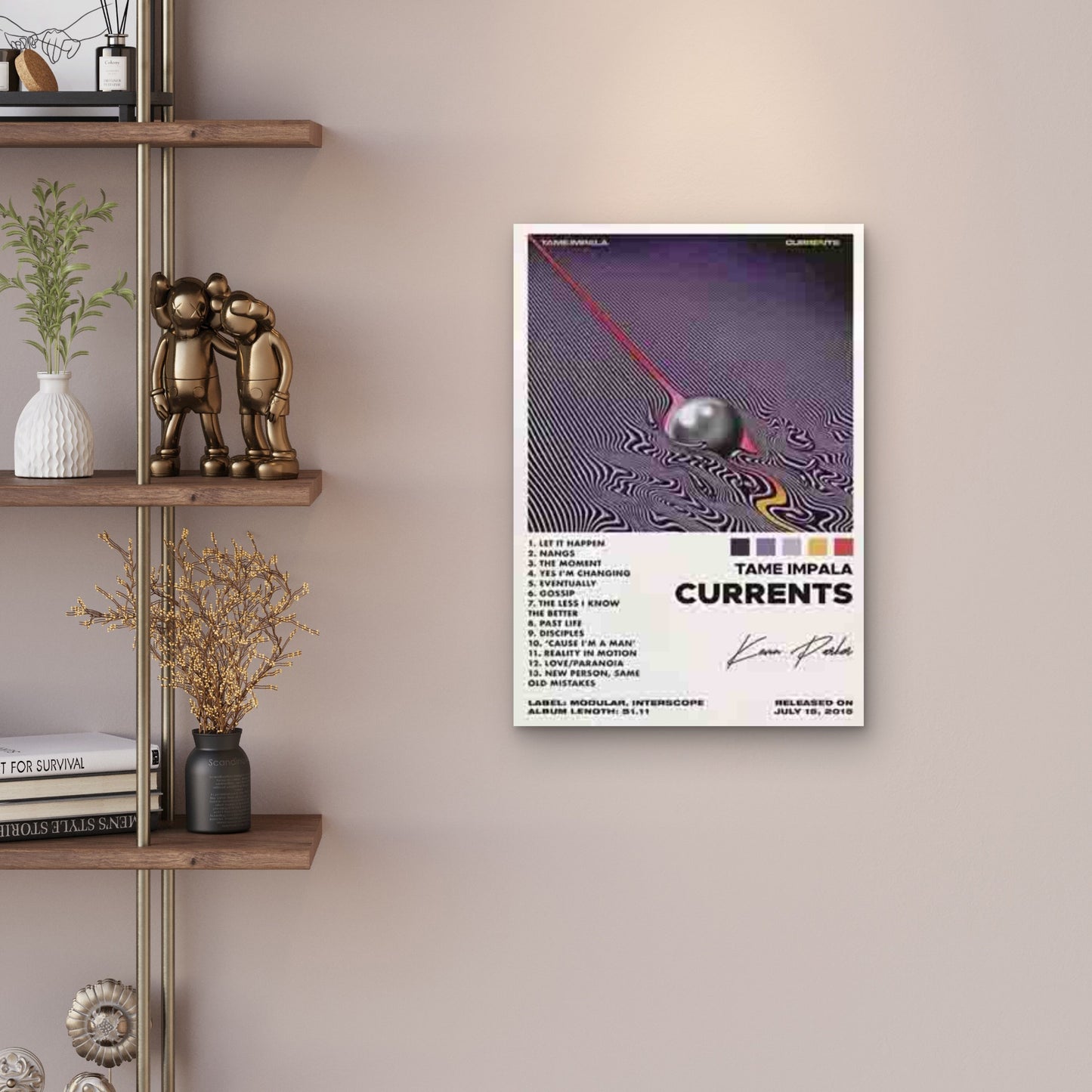 Tame Impala Currents Album Art Metal Print Ready to Hang - Bella Home Decor