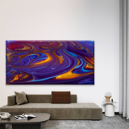 Beautiful Psychedelic AbstractioWall Art Canvas Office Home Room Framed 120x60cm