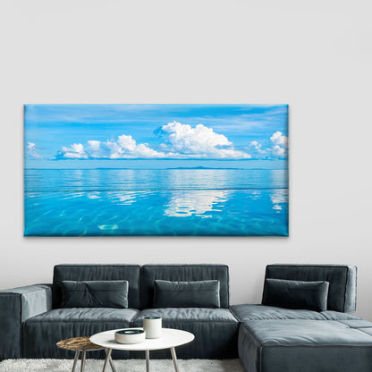 Beautiful Sea Ocean Cloud Wall Art Canvas Office Home Room Framed 120x60cm