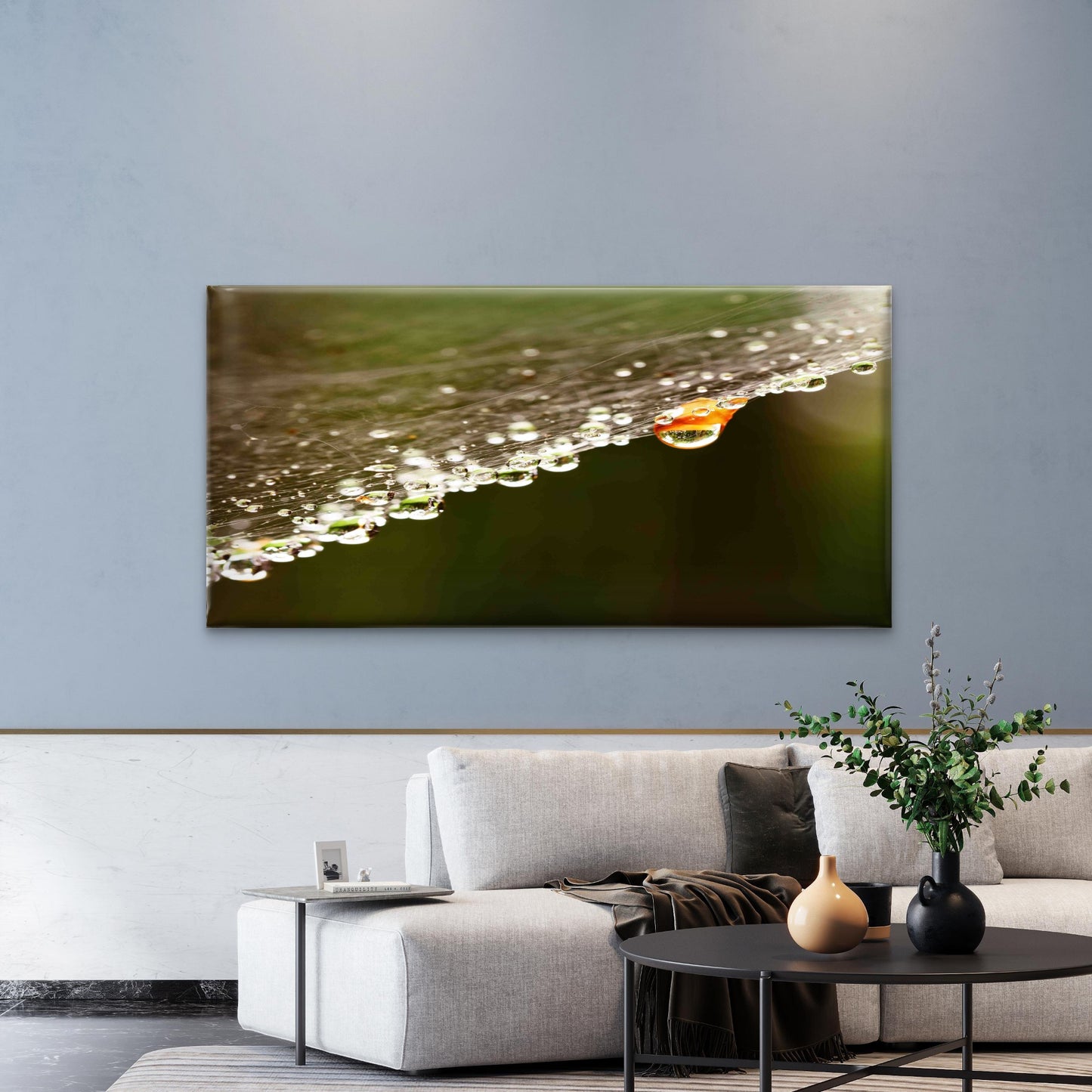 Texture Red Black Gold Wave Wall Art Canvas Office Home Room Framed 120x60cm - Bella Home Decor