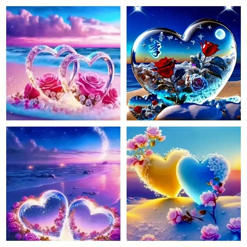 4pcsLovely Scenary  Wall Art Canvas Framed