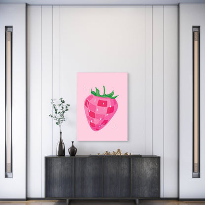 Abstract Strawberry Metal Print Ready to Hang - Bella Home Decor