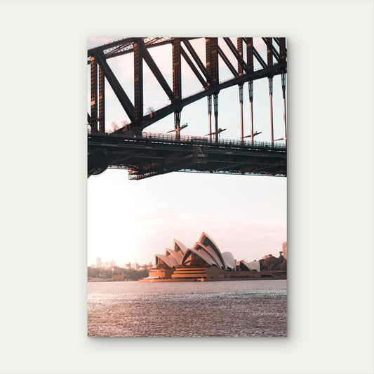 Sydney Harbour Bridge Opera 40x60cm Metal Print Ready to Hang
