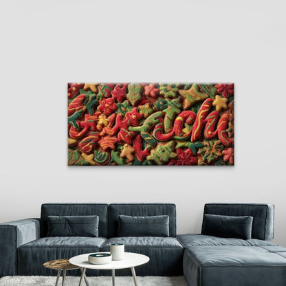 Colorful Icing Designs Wall Art Canvas Office Home Room Framed 120x60cm - Bella Home Decor