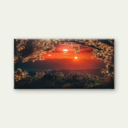 Astronaut Views The Universe Wall Art Canvas Office Home Room Framed 120x60cm