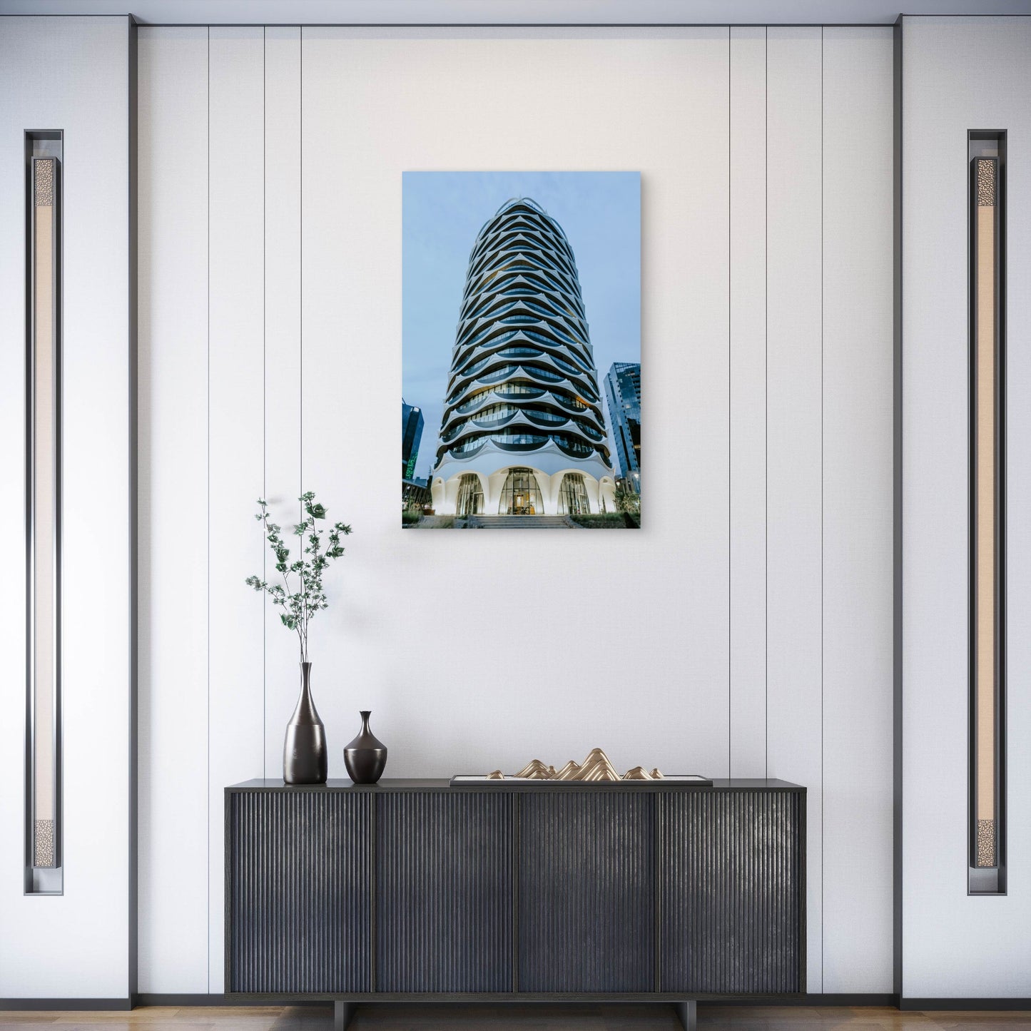 Banksia Apartments, Docklands, Melbourne 60x90cm Metal Print Ready to Hang