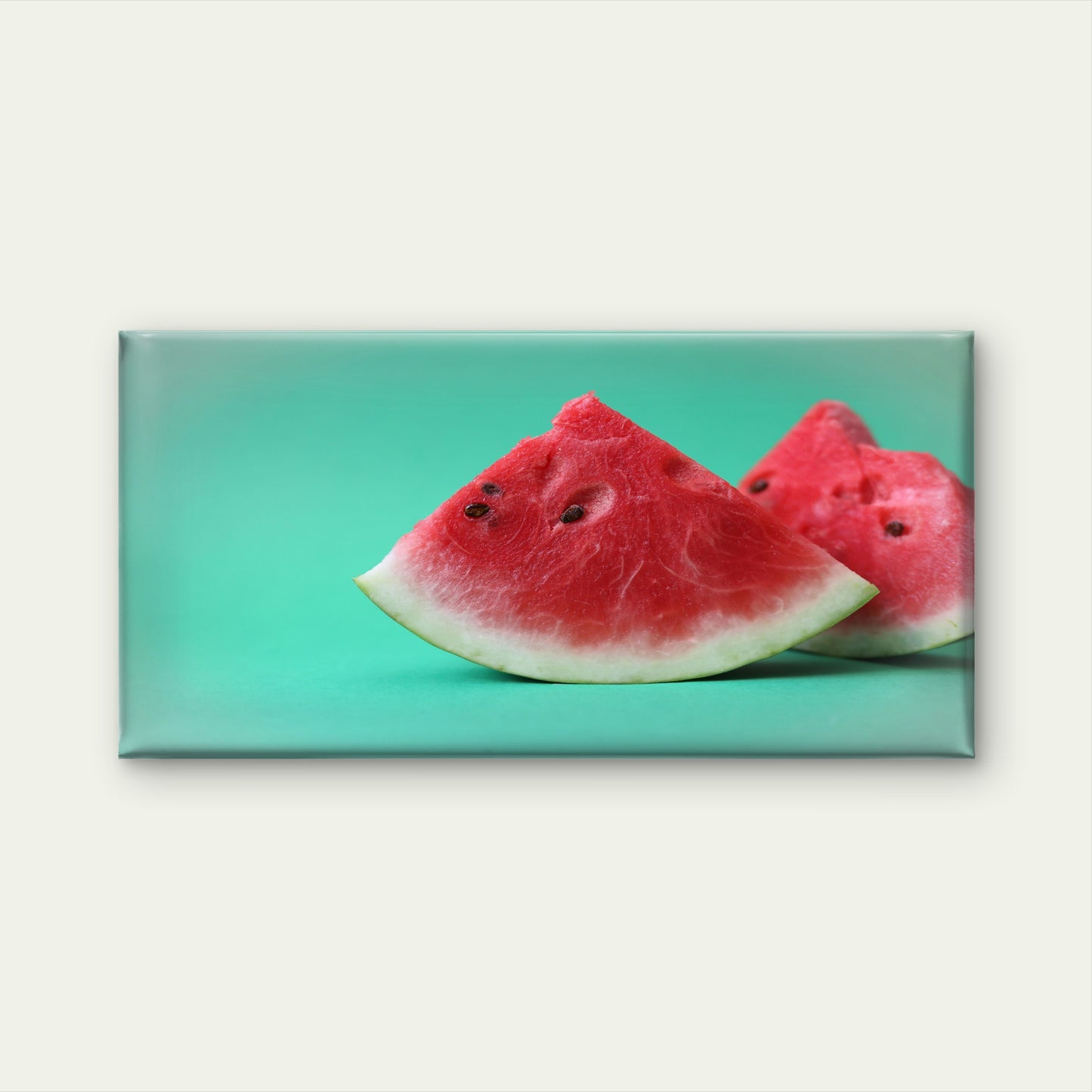Fresh Watermelon On Display Wall Art Canvas Office Home Room Framed 120x60cm