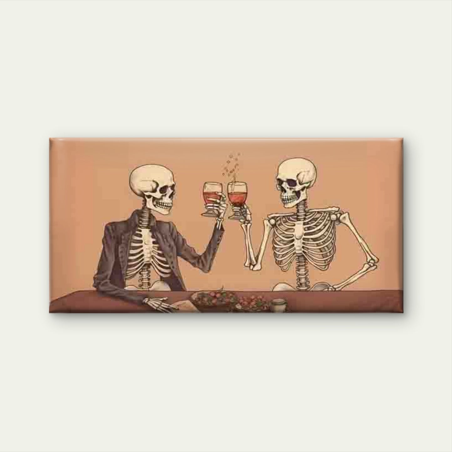 Modern Halloween Funny Skulls Wall Art Canvas Office Home Room Framed 120x60cm